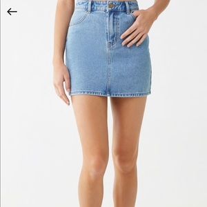 Denim mini skirt
